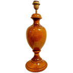 Grote Klassieke Lampenvoet Massief Hout Tafellamp thumbnail 1