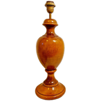 Grote Klassieke Lampenvoet Massief Hout Tafellamp