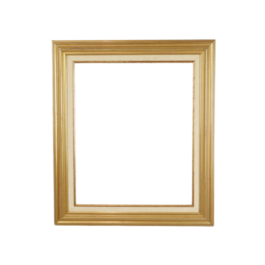 Grote Gouden Lijst Klassiek Grenenhouten Kader Verguld 60x52cm 1