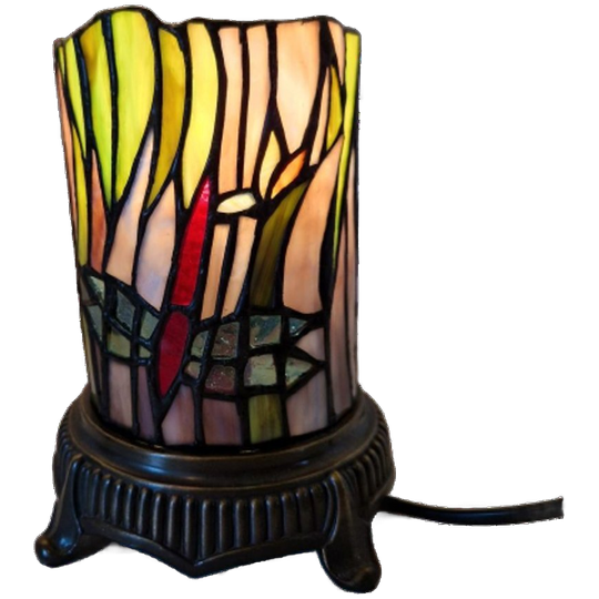 Vintage Glas In Lood Lamp Libelle Tiffany Stijl Lamp 1