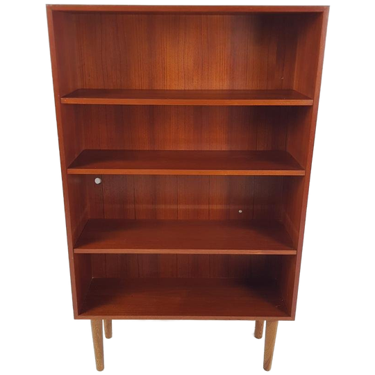 Vintage Deense Teak Fineer Boekenkast 1