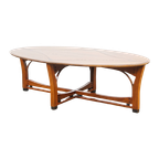 Ovale Schuitema Salontafel Uit De Jugendstil/ Art Nouveau Design Serie Met Mooie Patronen thumbnail 1