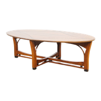 Ovale Schuitema Salontafel Uit De Jugendstil/ Art Nouveau Design Serie Met Mooie Patronen