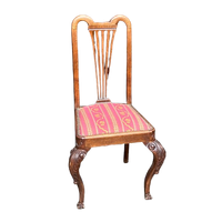 Set - 5 Chippendale Stijl Stoelen. Massief Eiken.
