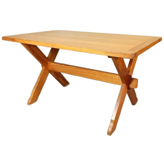 Vintage Scandinavisch Design Grenen Eettafel / Tafel 1