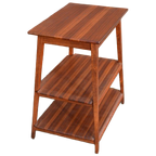 Vintage Bijzettafel Mahonie Hout 3 Bladen thumbnail 1