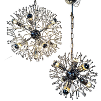 2x Vintage Sputnik ‘dandelion’ Hanglamp