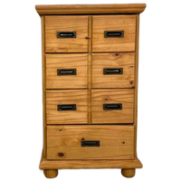 Grenen Ladekastje, Kast. Vier Laden. Mooi Oud. Ongelakt.