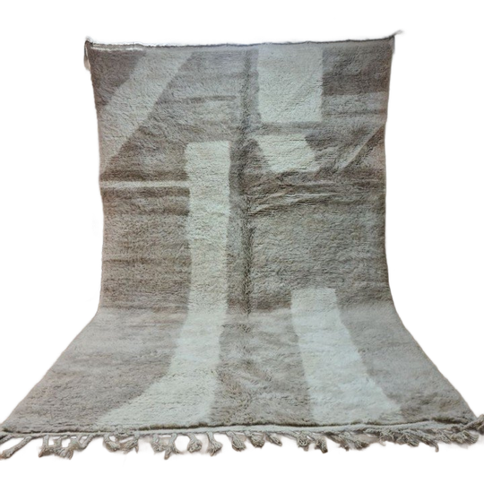 Authentiek Marokkaans Berber Beni Ourain Tapijt 300X200 Cm - 100% Wol, Handgemaakt 1
