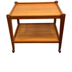 Vintage Deense Trolley / Bijzetmeubel, Teak, Brdr Furbo, 1960's thumbnail 1