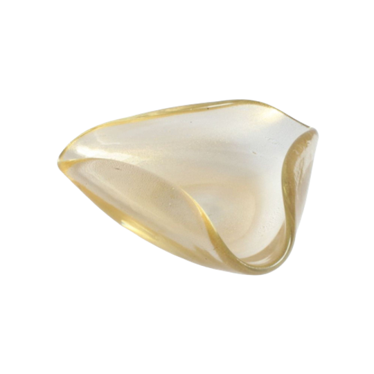 Murano Glass Triangular Vide-poche Bowl Venice 1970s 1