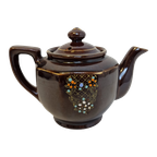 Vintage Handpainted Theepot Buckingham | Kerst thumbnail 1