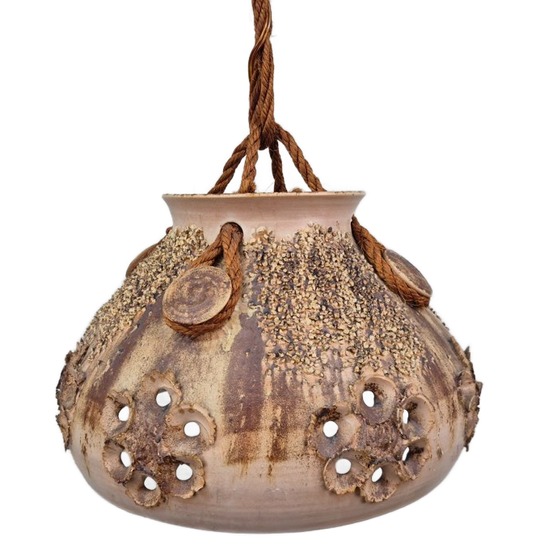 Salling Keramik Danmark. Hanglamp Aardewerk Brutalist. 1