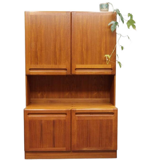 Vintage Wandmeubel | 2 Delig | Teak | Jaren 80 | Deens 1