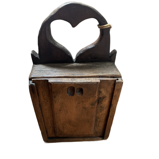 Antieke Houten Schooltas 1