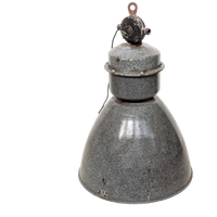 Industriële Hanglamp – Geëmailleerde Kap - (kl42)