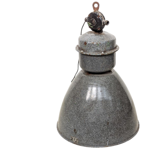 Industriële Hanglamp – Geëmailleerde Kap - (kl42) 1