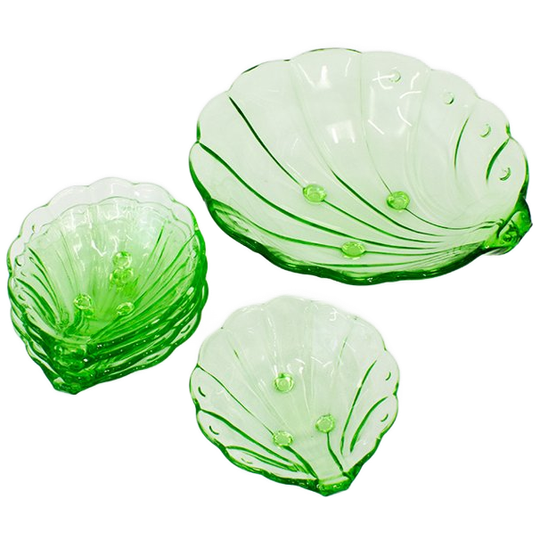 Vintage Hermanova Hut Persglazen Schaal Met 5 Bakjes 1