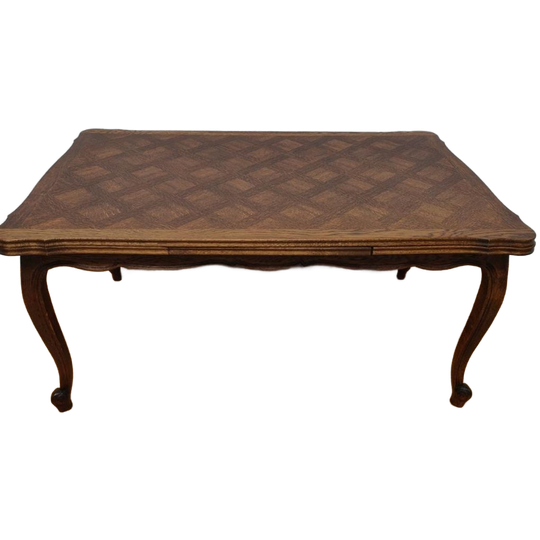 Vintage Antieke Houten Eettafel Eetkamertafel Tafel Uitschuifbaar 701 1