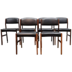 Vintage Eetkamerstoelen | Set Van 6 | Palissander thumbnail 1
