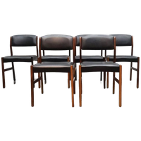 Vintage Eetkamerstoelen | Set Van 6 | Palissander