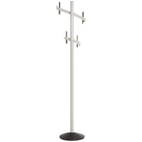 Lande Kapstok, Lichtgrijs, 193Cm Hoog, 4 Haken