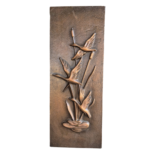 Wanddecoratie - Staal Met Brons 1
