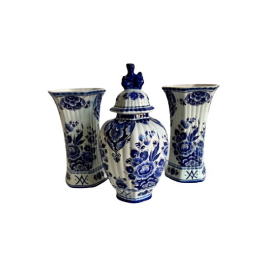 Oud Hollands Delfs Blauw Kaststel 3 Delig 1