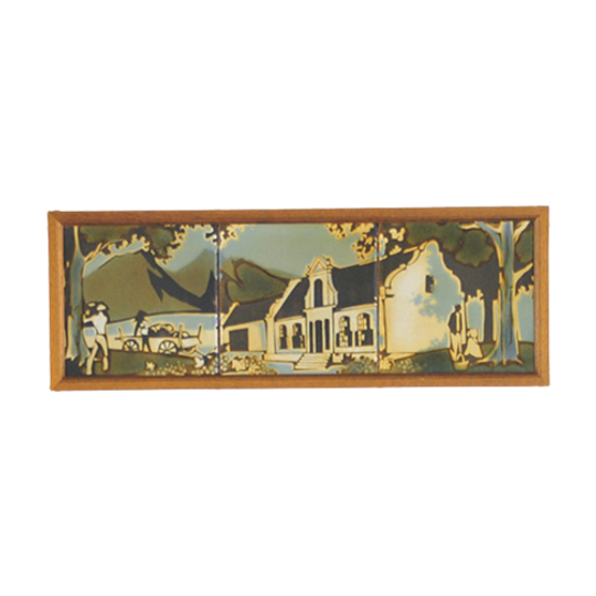 Houten Horizontale Lijst Groene Tegels 1