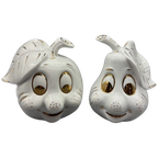 Set Appel & Peer Wit/goud 2 Stuks thumbnail 1