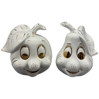 Set Appel & Peer Wit/goud 2 Stuks