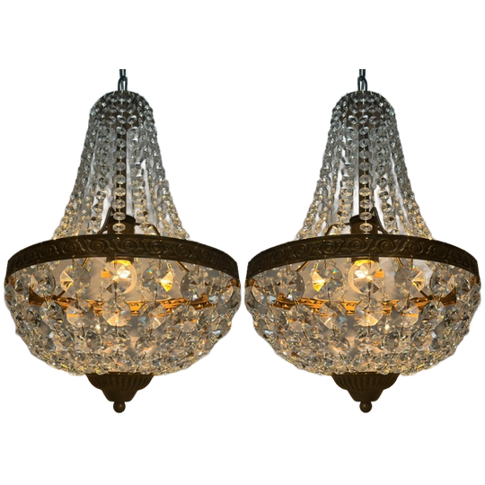 10 Beschikbaar ! Zakkroonluchter Kristal Kroonluchter Hanglamp Vintage Stijl Prijs Per Stuk 1
