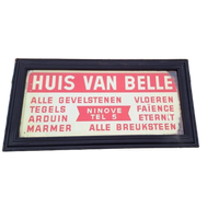 Blikken Reclameplaat Huis Van Belle België🏠