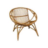 Bijzondere Rotan Fauteuil, Rohé Noordwolde 1950