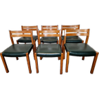 6 X Model 401 Eetkamerstoelen Van Jorgen Henrik Moller, Dene thumbnail 1