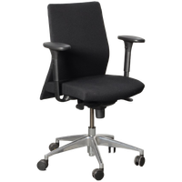 Frontseat Bureaustoel, Zwart, 3D Armleggers