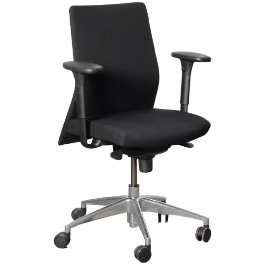 Frontseat Bureaustoel, Zwart, 3d Armleggers 1