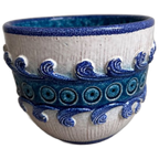Vintage Keramiek Bloempot - Made In Italy - Fat Lava thumbnail 1