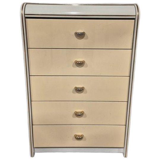 Jaren 80 Regency Art Deco Revival Lade Kast 1