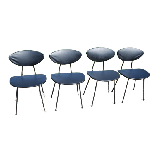 Set Van 4 Originele Skai Stoelen Van Rudolf Wolf 1