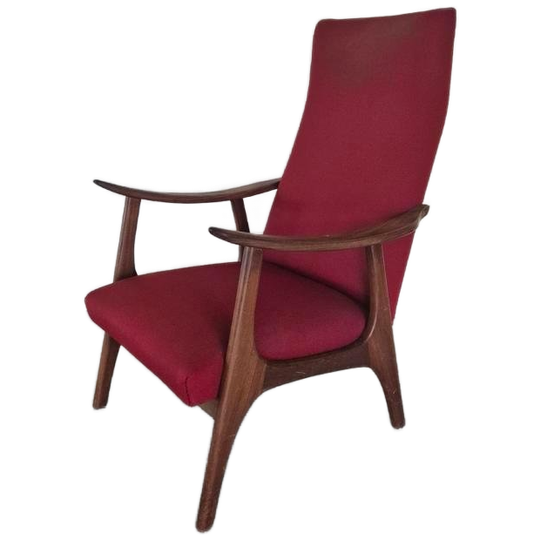 Vintage Deense Mid Century Teak Fauteuil Design 1