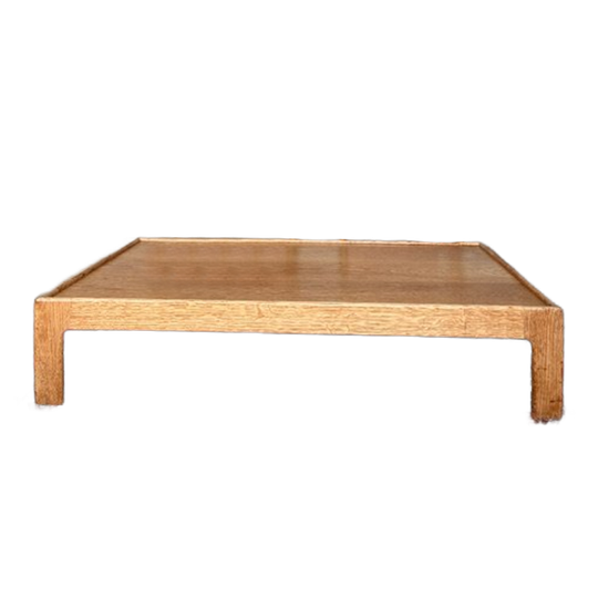 Deense Vintage Salontafel Massief Iepenhout 1