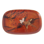 Antiek Oosters Dienblad Met Vogels thumbnail 1