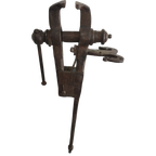 Antieke Bankschroef Met Lange Staart. thumbnail 1