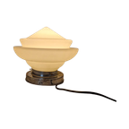 Art Deco Plafondlamp Geometrisch Opaline. thumbnail 1