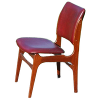 Vintage Teakhouten Stoel Jaren '60