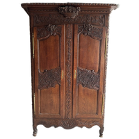 Antique Carved Wood Wardrobe