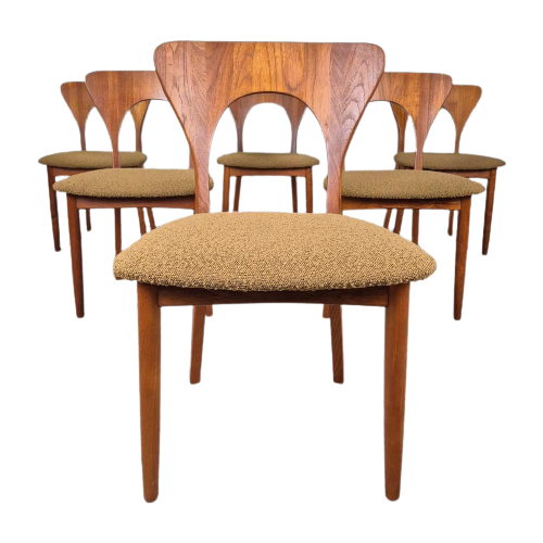 Niels Koefoed 'Peter' Chairs, Vintage Jaren 60 Eetkamerstoel