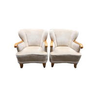 Zeldzame ‘Zweedse Moderne’ Cocktail/Lounge Fauteuils1940-50S