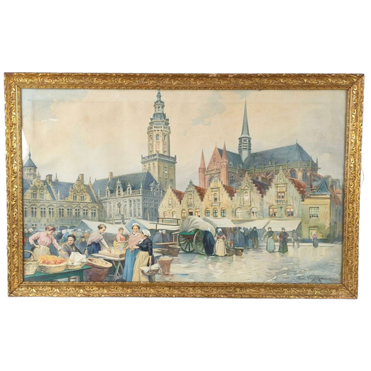 Flori Van Acker - Chromolitho - Veurne Markt 1